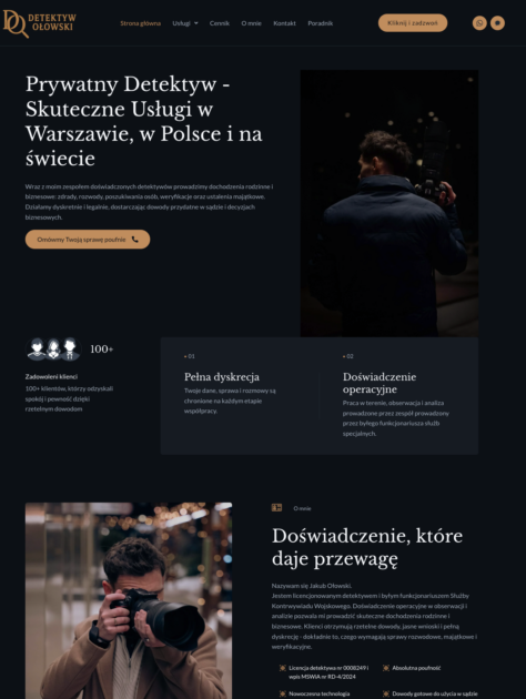 strona dla detektywa