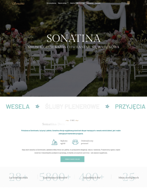 strona dla sali weselnej